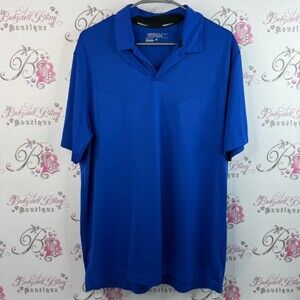 Nike golf tour, performance T-shirt, collared polo, Royal Blue Men's Polo Shirt